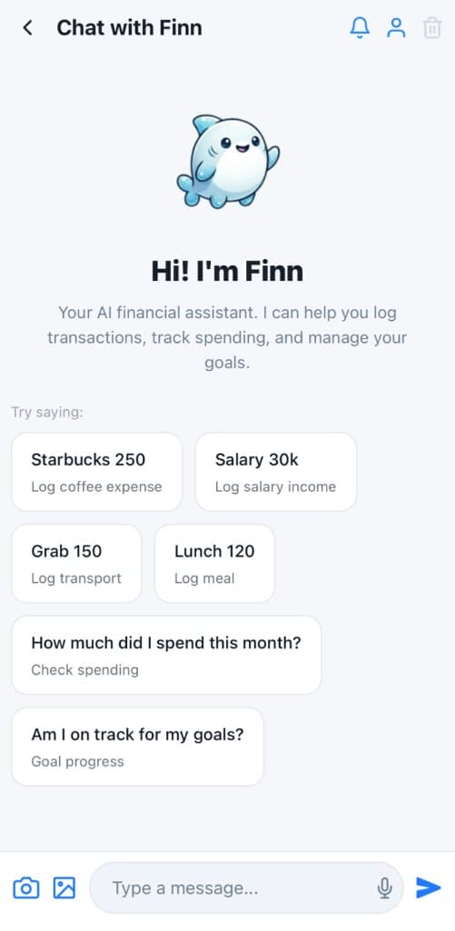 Chat with Finn — Finsharc AI financial assistant
